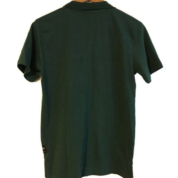8ighth Dstrkt Mens Medium Green Polo Shirt - Picture 4 of 4